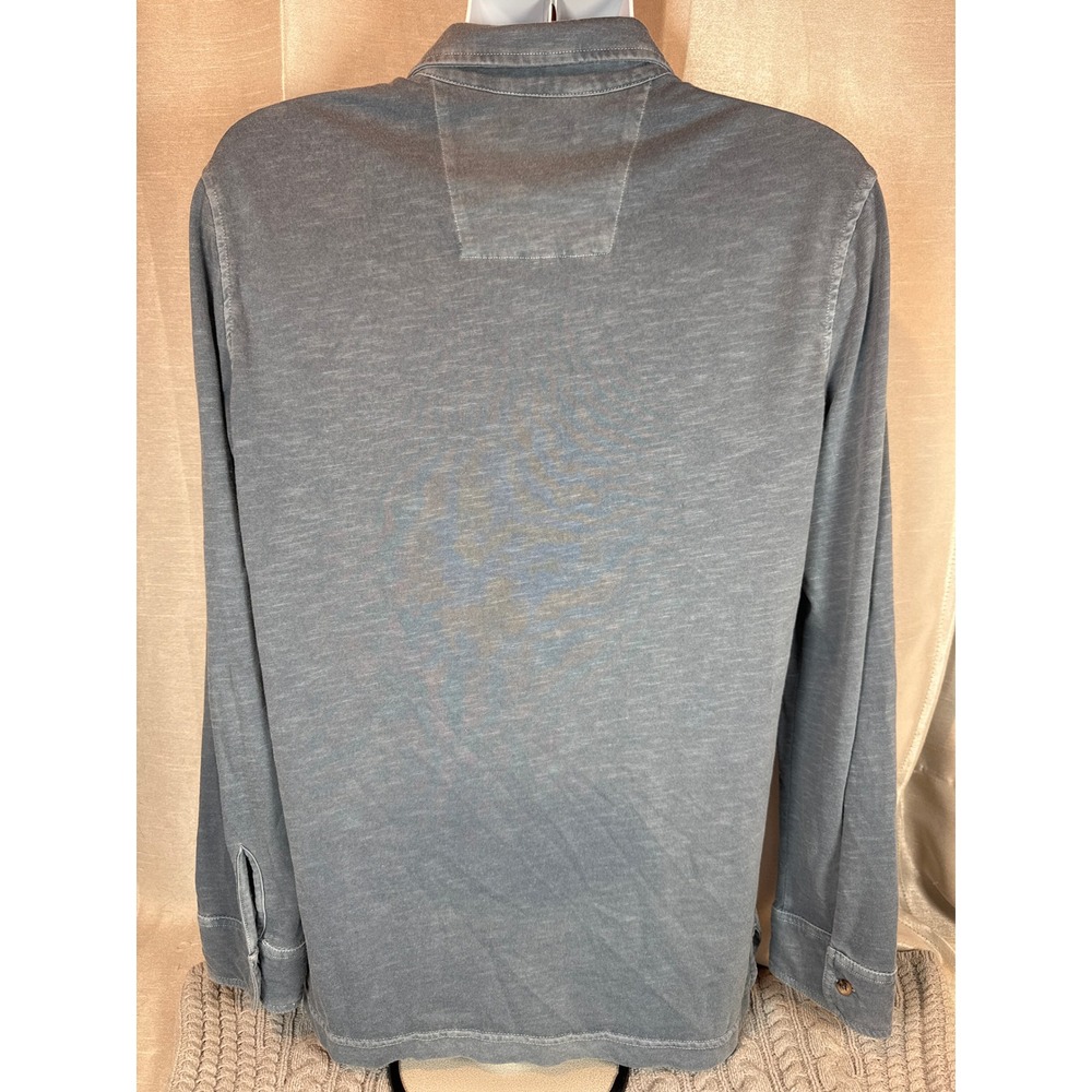 Nautica Mens Long Sleeve Button‎ Down Shirt Gray Size S Pocket Detail Nautical - Picture 4 of 6